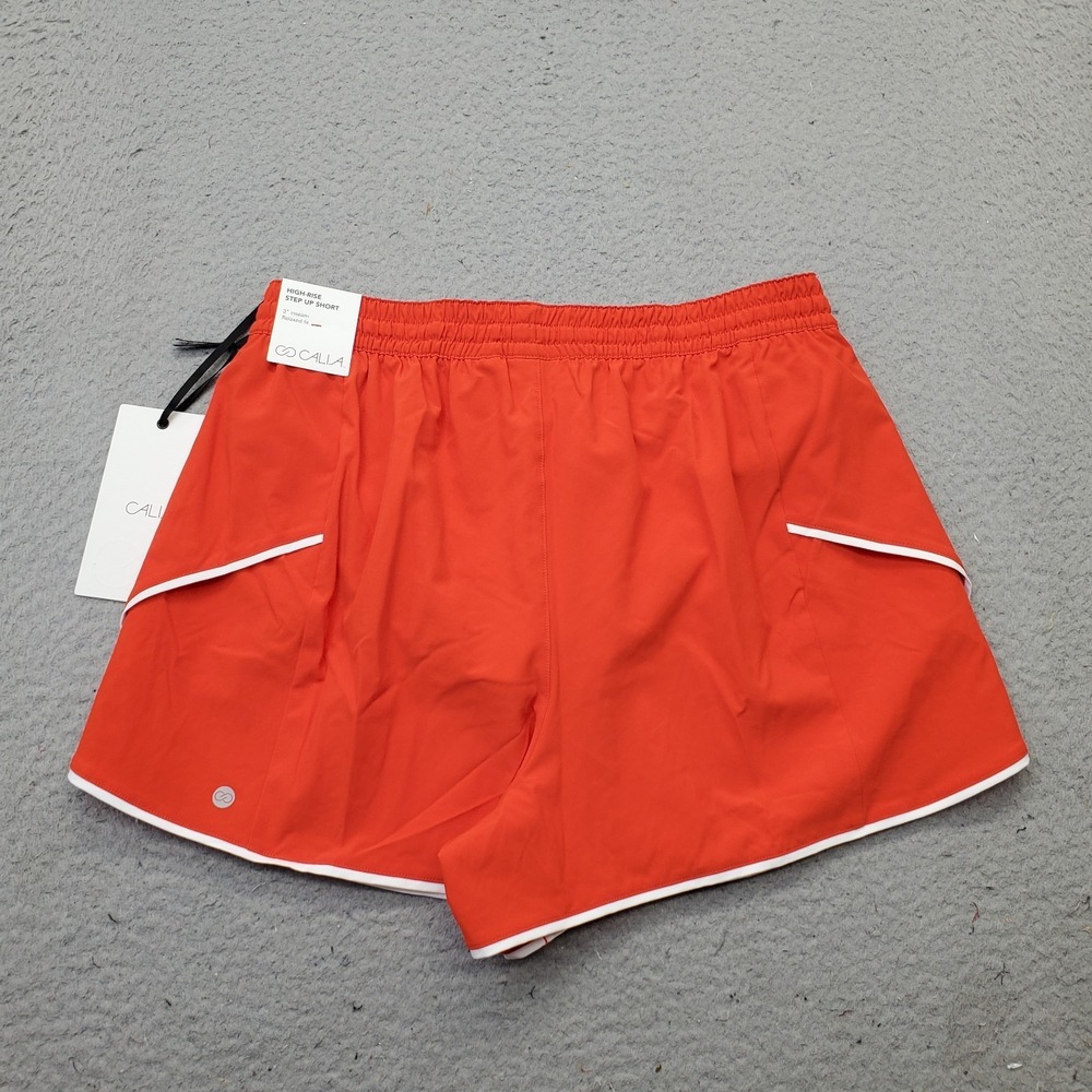 Calia Step Up Shorts Womens Small Orange Quick Dry Wicking High Rise WAX15219N‎ - Picture 2 of 8